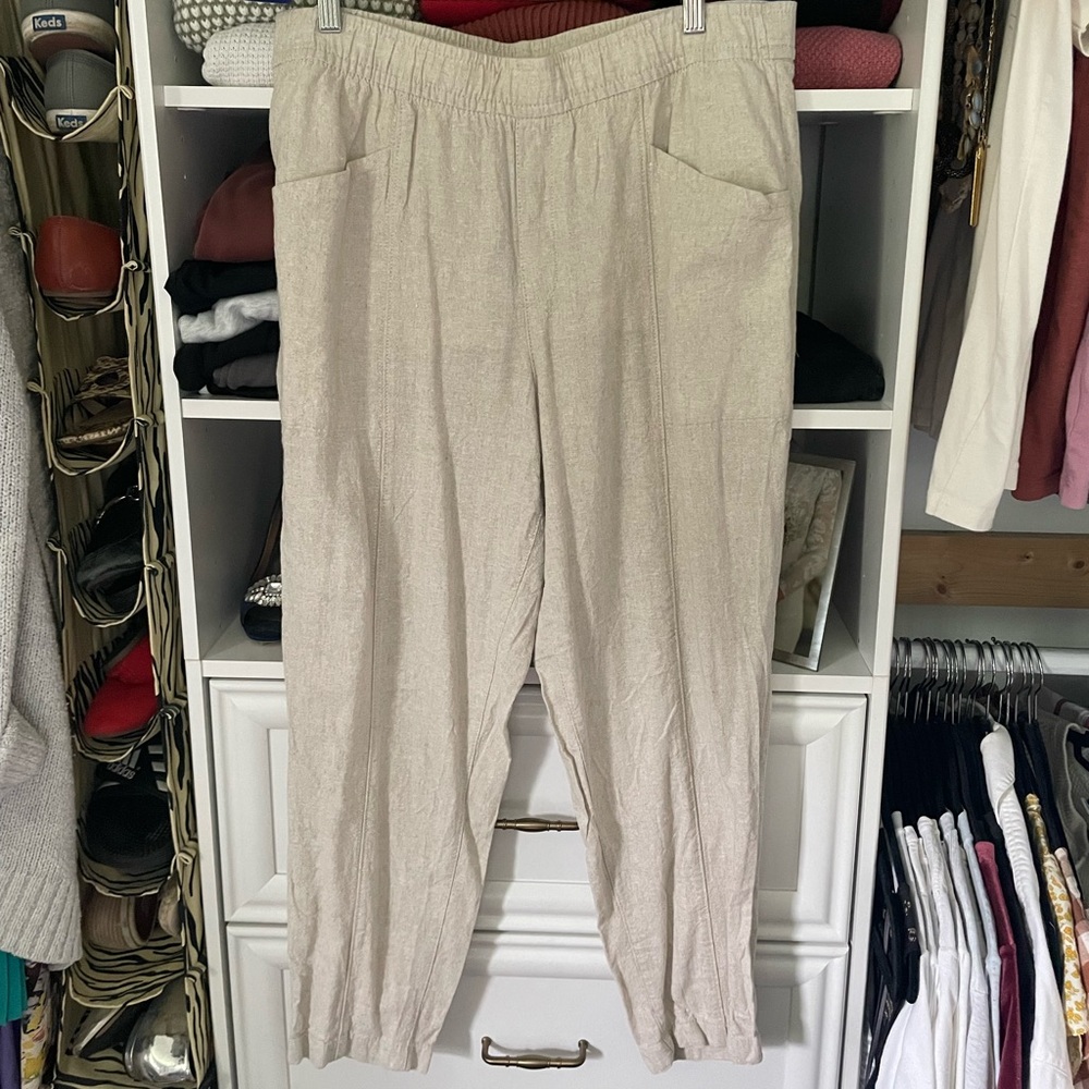 Linen Ankle Pants